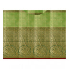Generic Women's Jacquard Woven Saree With Unstitched Blouse 5.5Mtr (Green)