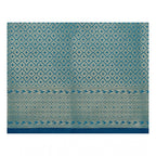 Generic Women's Jacquard Woven Saree With Unstitched Blouse 5.5Mtr (Blue)