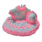 Generic Laddu Gopal Tharad Dress Size: 0 To 6 (White-Baby Pink)