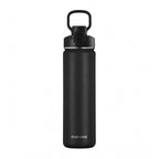 Generic 1000 Ml Double Wall Insulated Stainless Steel Water Bottle With Flip Lid (Black)