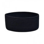 Generic Cotton 8x3 Inch Round 1 Pcs Bedside Organizer With Out Lid (Black)