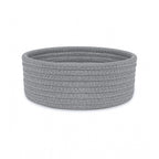 Generic Cotton 8x3 Inch Round 1 Pcs Bedside Organizer With Out Lid (Gray)