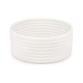 Generic Cotton 8x3 Inch Round 1 Pcs Bedside Organizer With Out Lid (White)