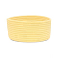 Generic Cotton 8x3 Inch Round 1 Pcs Bedside Organizer With Out Lid (Yellow)