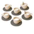 Generic Cotton Rope Drink Coasters 6 Pcs Set (Gray)