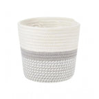 Generic Cotton Flower Pot With Out Lid (Gray-White)