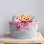 Generic Cotton Pack Of_1 Plain Cat Basket 9x5 Inch (Grey)
