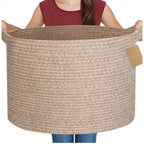 Generic Cotton Pack Of_1 14x12 Inch Storage Basket For Clothes With Out Lid (Kidi)