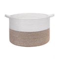Generic Cotton Pack Of_1 16x14 Inch Storage Basket For Clothes With Out Lid (Kidi-White)