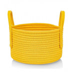 Generic Cotton Pack Of_1 Basket 7x5 Inch Storage Basket For Clothes (Yellow)