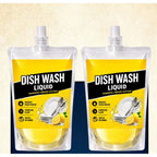 Generic Pack of 2 Kitchen Cleaning Dishwash Liquid Pouches 100 ML