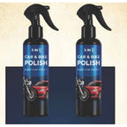 Generic Pack of 2 3-in-1 Car and Bike Polish Spray Bottles 100 ML