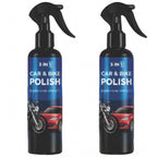 Generic Pack of 2 3-in-1 Car and Bike Polish Spray Bottles 100 ML