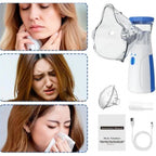 Generic Pack of 2 Mini Portable Mesh Nebulizer (Multicolor)
