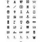 Generic Pack of 3 Switch Board Sticker (Black)