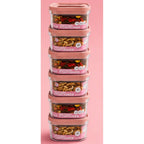 Generic Pack of 6 Switchers Airtight Storage Container Set 1250 ML (Pink)