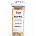 Generic Pack of 1 Switchers Airtight Storage Container Set 2000 ML (White)
