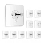 Generic Pack of 10 Plastic Wall Hook (Multicolor)