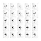 Generic Pack of 25 Acrylic-Metal Wall Hook (Multicolor)
